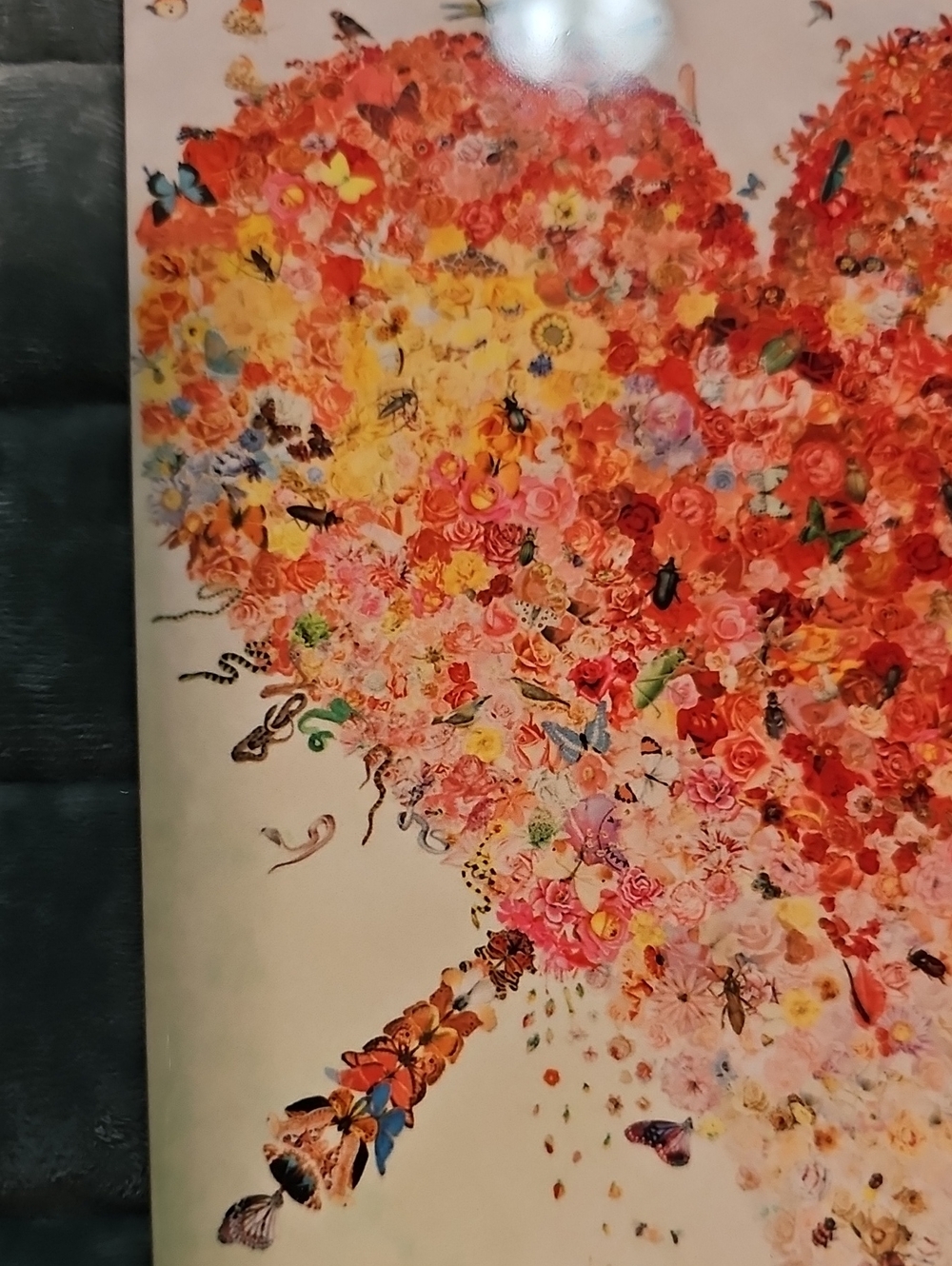 Floral Heart Tile - Multicolor - Picture 2 of 5
